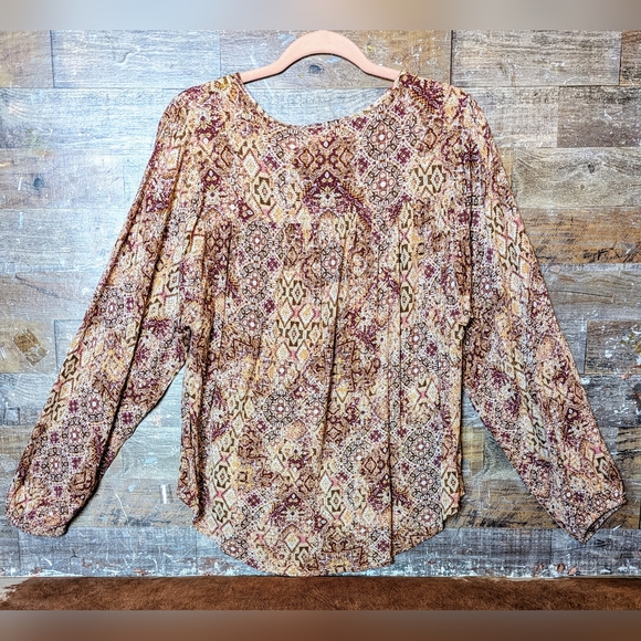 Savannah Jane Floral Embroidered W Ties Hi Lo Tunic - Picture 11 of 16